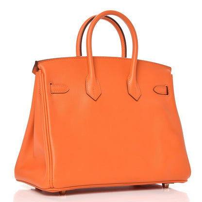 Hermes Swift Birkin 25 Orange 3 of 30