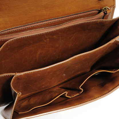Celine Smooth Calfskin Medium Classic Box Flap Bag Camel 5 of 9