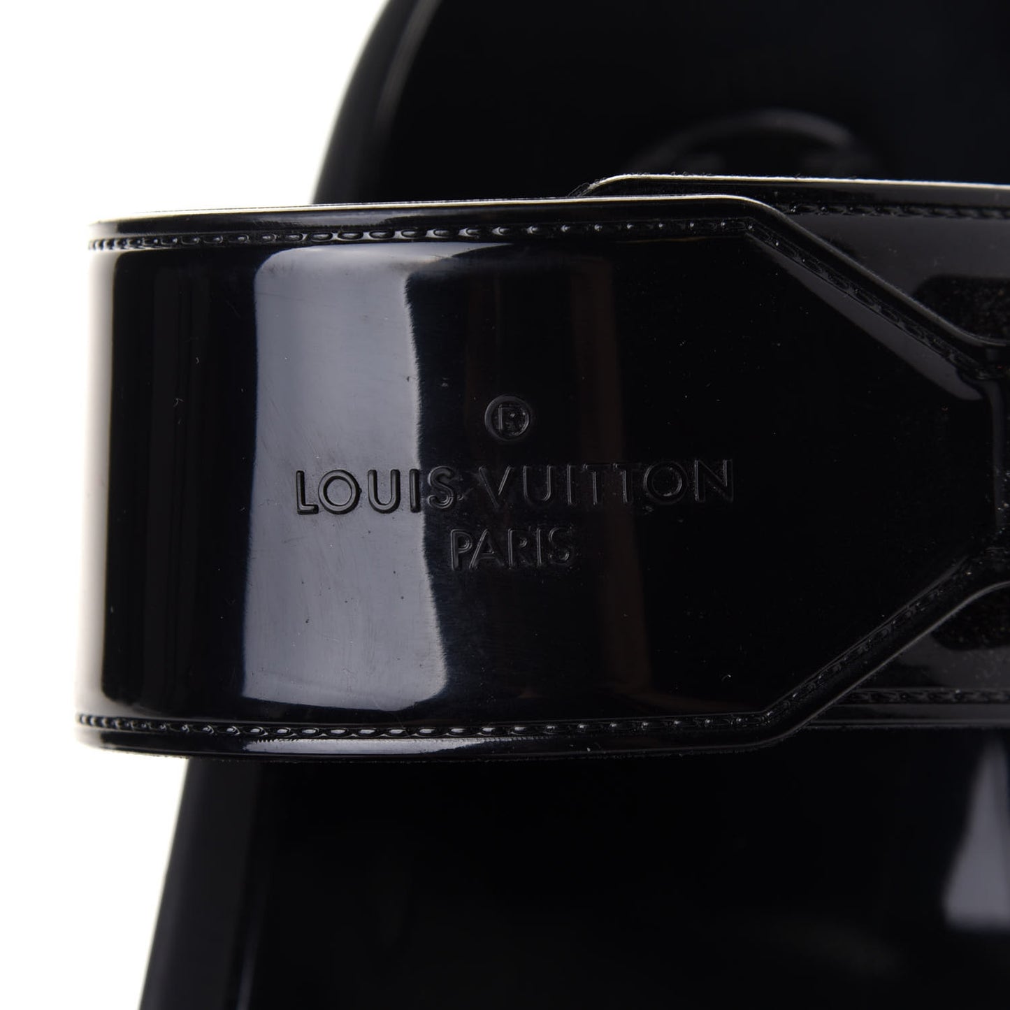 Monogram Sunbath Flat Mule Sandals 41 Black