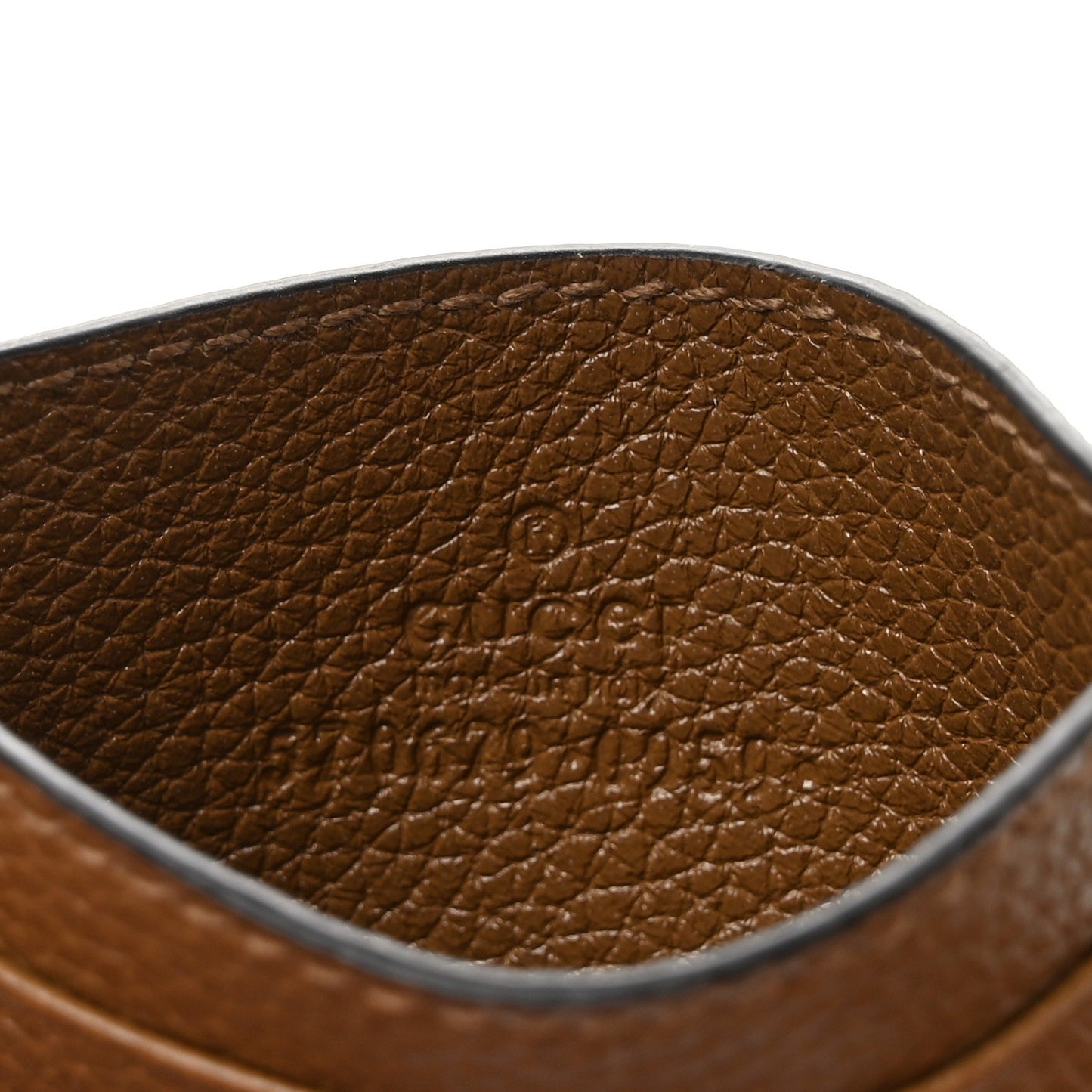 Grainy Calfskin Zumi Card Holder Friky Taupe