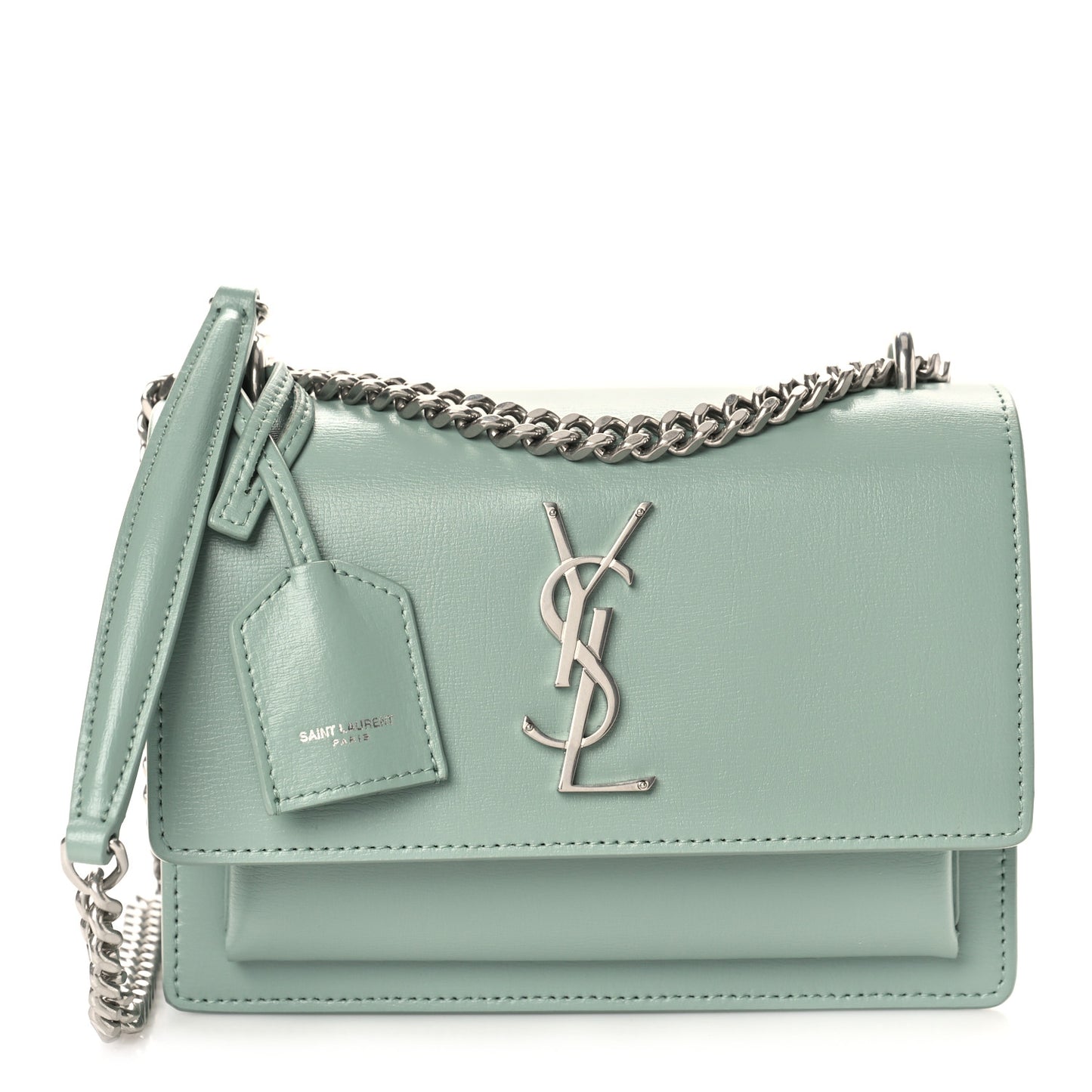 Calfskin Small Monogram Sunset Vert Opaline