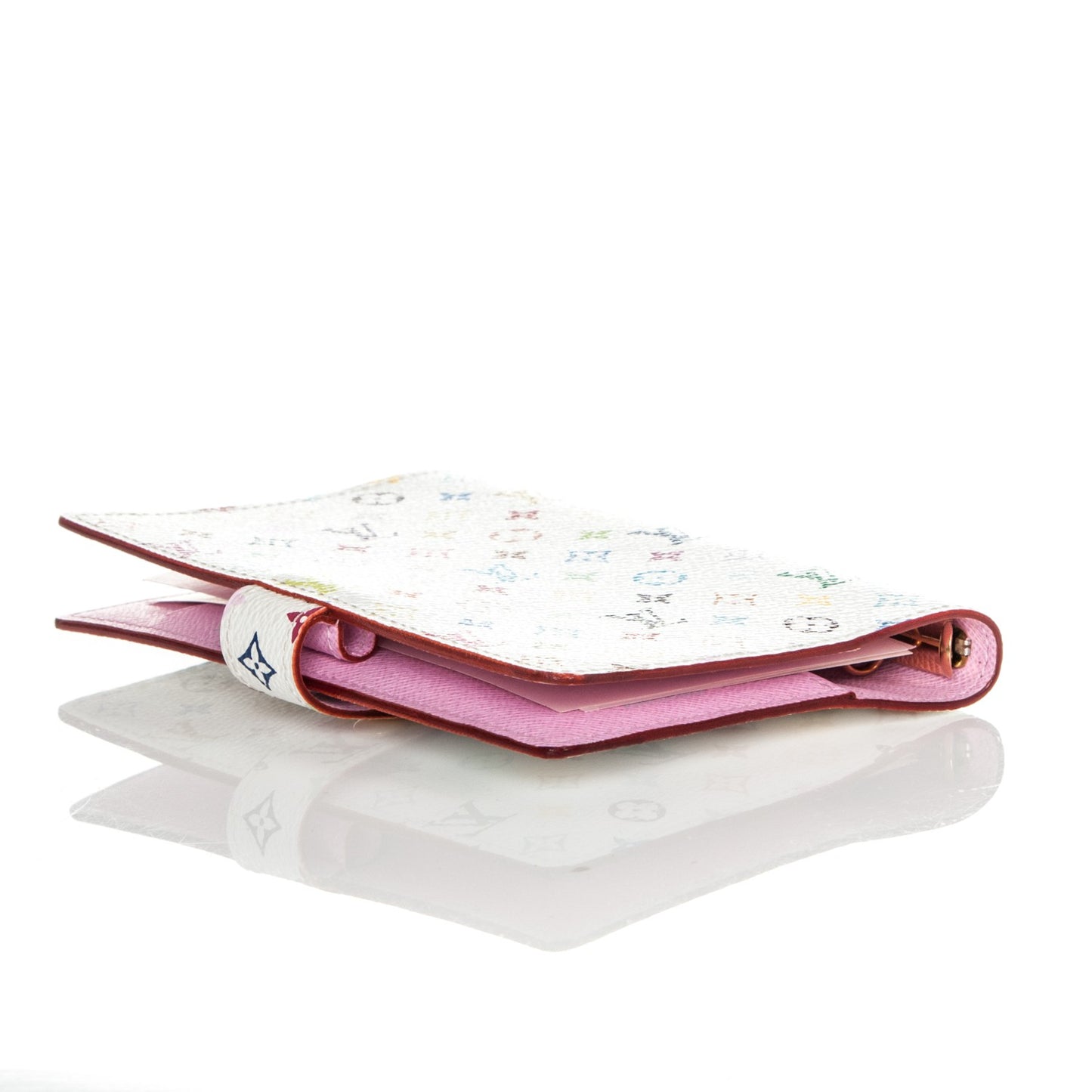 Monogram Multicolor Small Ring Agenda Cover White Litchi