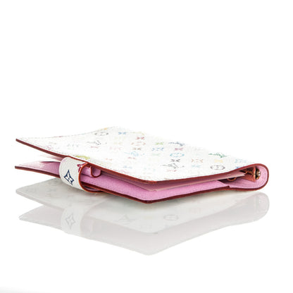 Louis Vuitton Monogram Multicolor Small Ring Agenda Cover White Litchi 5 of 8