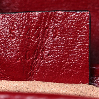 Gucci Vintage Effect Calfskin Matelasse Diagonal Super Mini Torchon GG Marmont Shoulder Bag Black Romantic Cherry 7 of 9