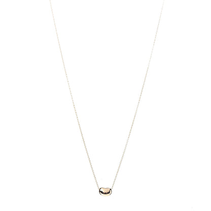 Tiffany 18K Yellow Gold 7mm Elsa Peretti Bean Pendant Necklace 1 of 8