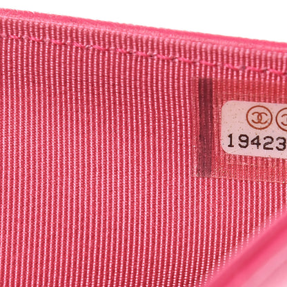 Chanel Lambskin Quilted Large Flap Wallet Pink 8 of 13