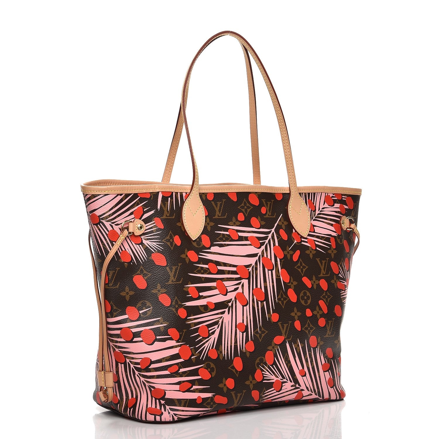 Louis Vuitton Monogram Jungle Dots Neo Neverfull MM Sugar Pink Poppy 4 of 8
