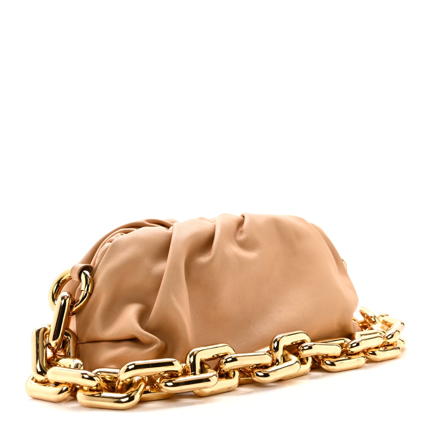 Bottega Veneta Calfskin Teen Chain Pouch Almond 3 of 9