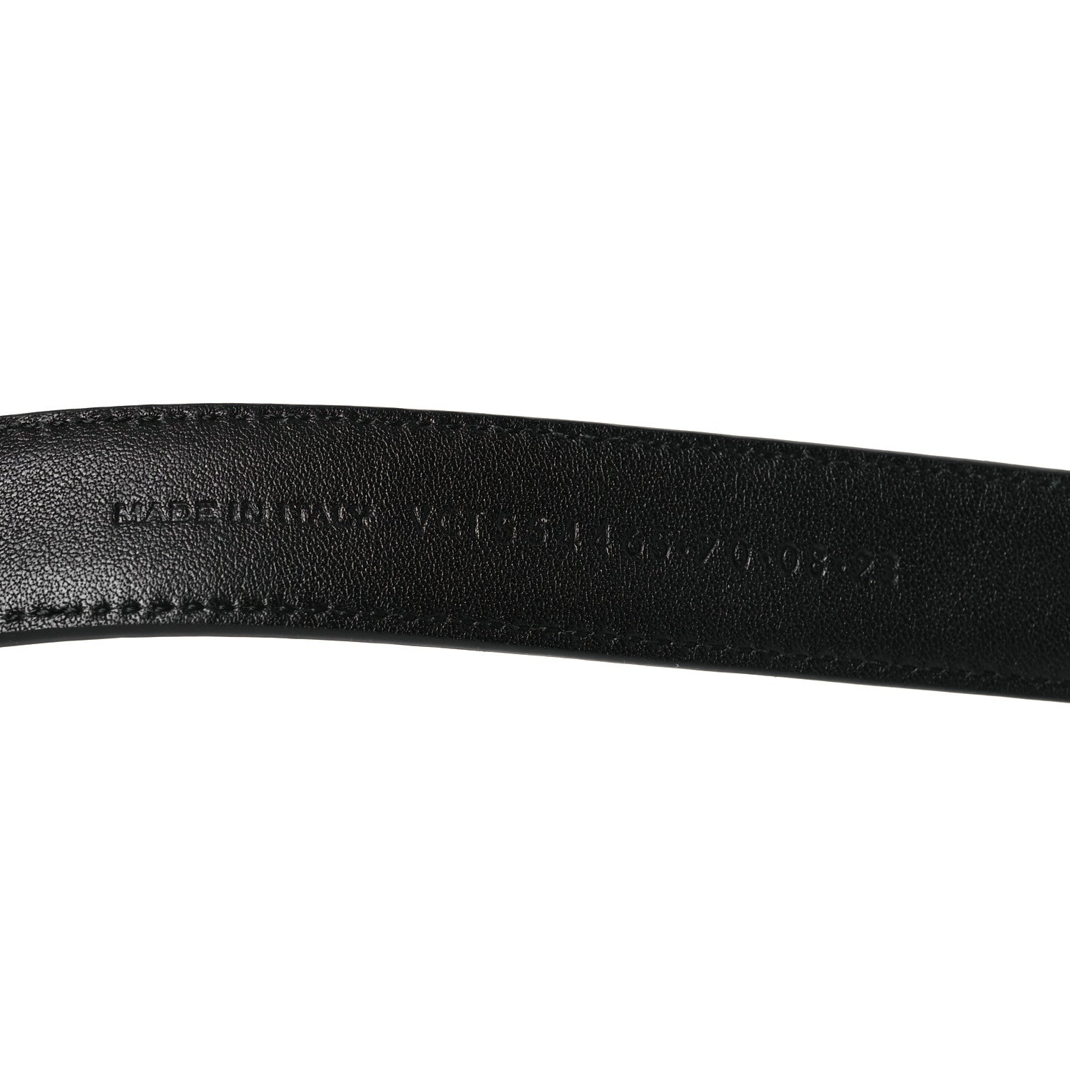 Saint Laurent Smooth Calfskin Monogram Narrow Square Buckle Belt 70 28 Black 6 of 6