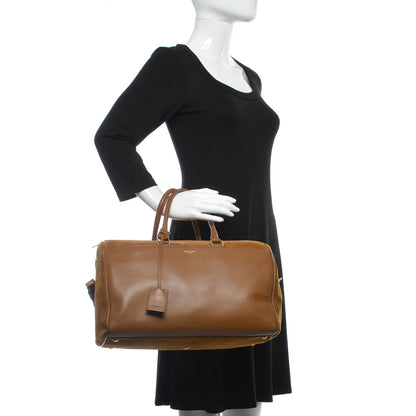 Saint Laurent Suede Calfskin Classic Duffle 12 Light Ocre 3 of 8