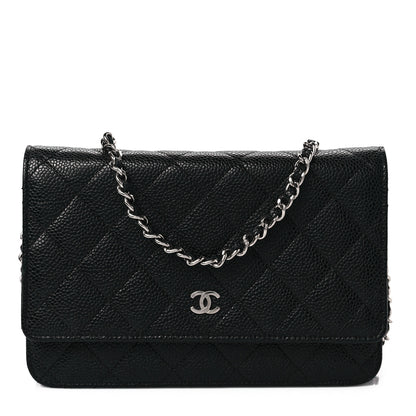Chanel Caviar Quilted Wallet On Chain WOC Black 1 of 7
