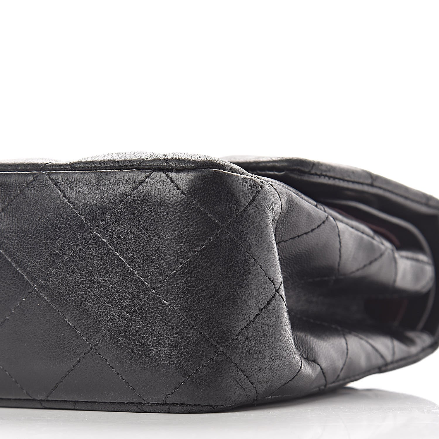 Chanel Lambskin Quilted Medium Double Flap Black 10 of 25