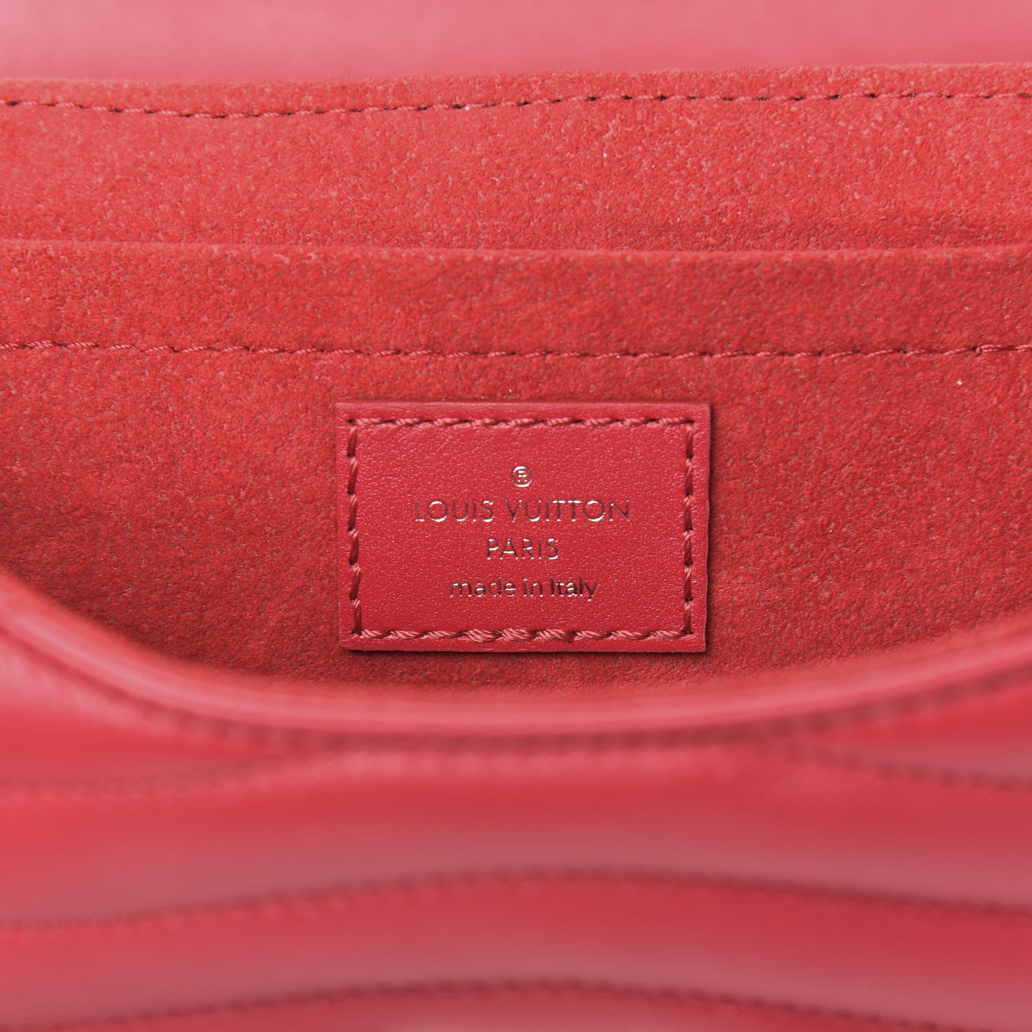 Louis Vuitton Calfskin New Wave Chain PM Scarlet 6 of 10