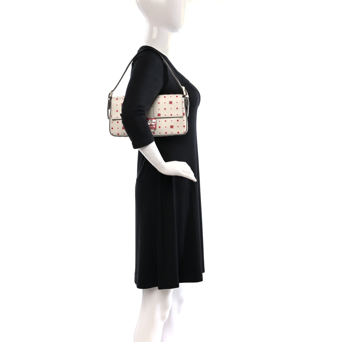 Vitello Burro Chinese Valentines Day Karligraphy Embroidered Baguette 1997 Pana Rosso Cardinale