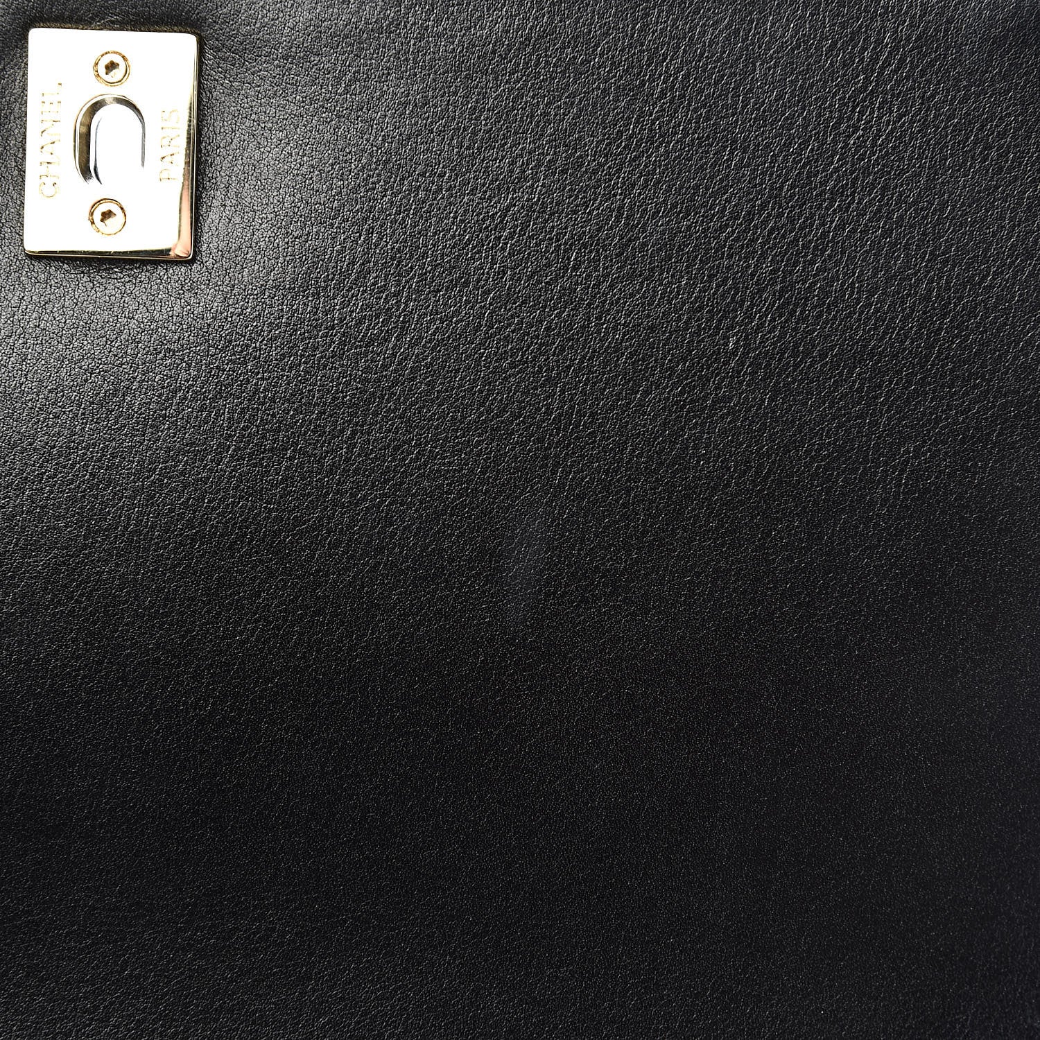 Chanel Calfskin Stitched Medium Covered CC Flap Bag Black 10 of 15