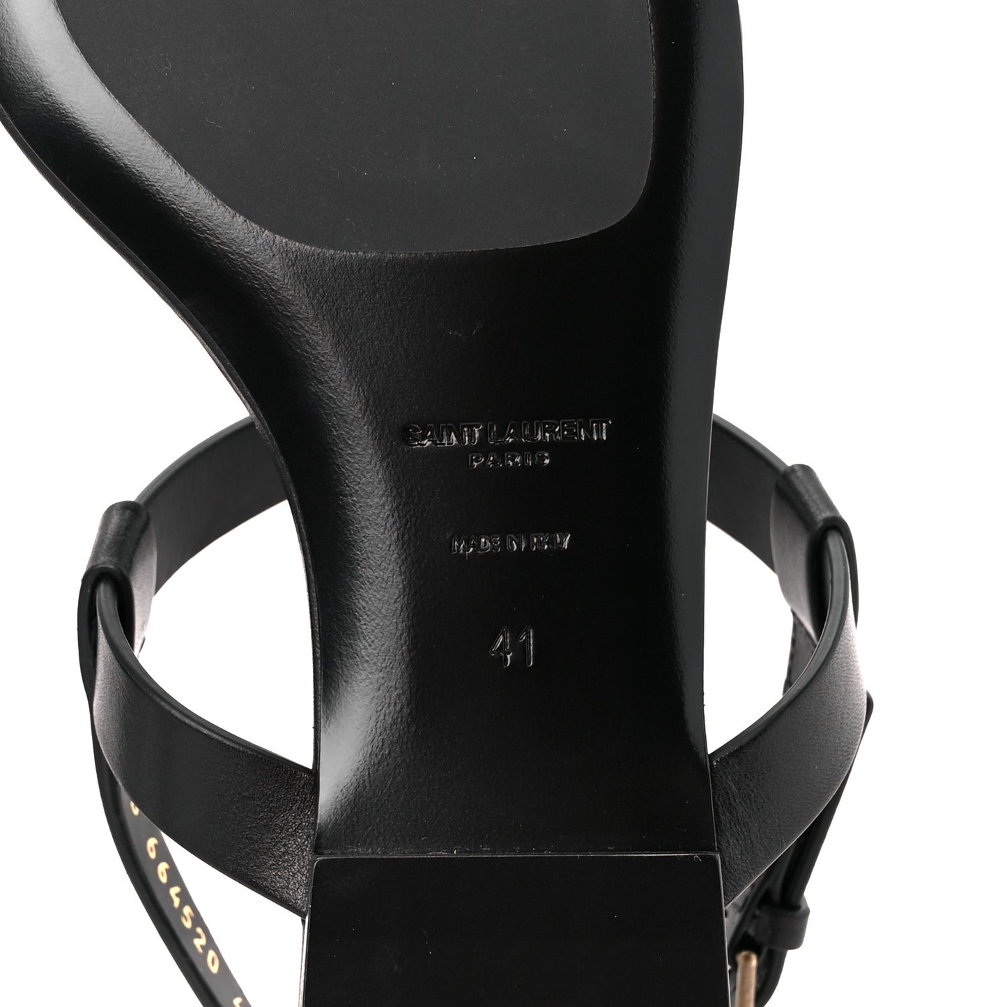 Calfskin Cassandra Monogram Sandals 41 Black
