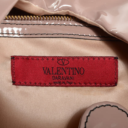 Valentino Garavani Patent Lacca 360 Bow Hobo Blush 6 of 8