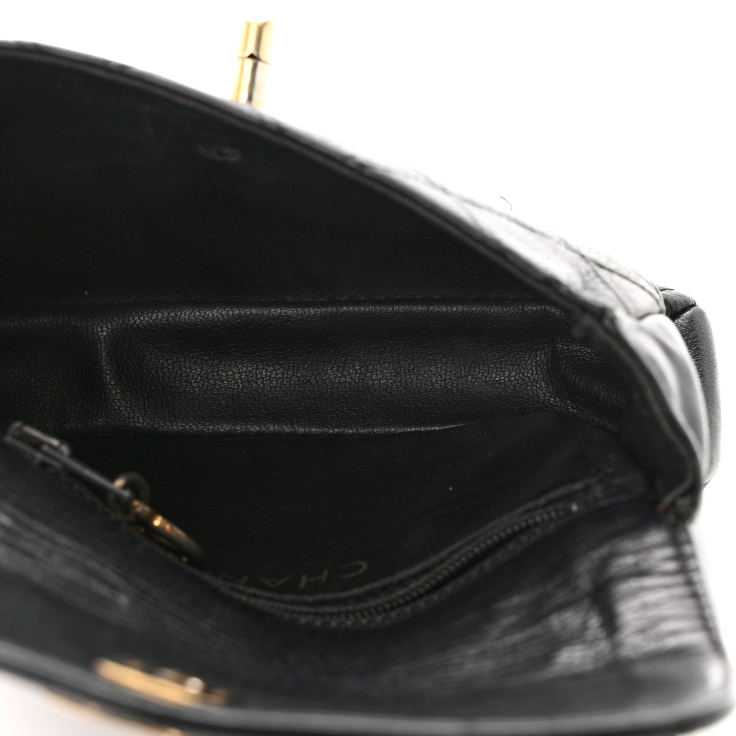 Chanel Calfskin Quilted Flap Waist Belt Bag Black 5 of 10