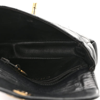 Chanel Calfskin Quilted Flap Waist Belt Bag Black 5 of 10
