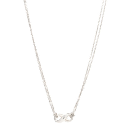Tiffany Sterling Silver Infinity Pendant Necklace 1 of 3