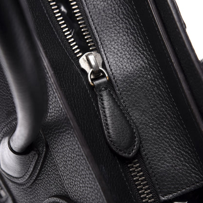 Celine Drummed Calfskin Micro Luggage Black 8 of 9