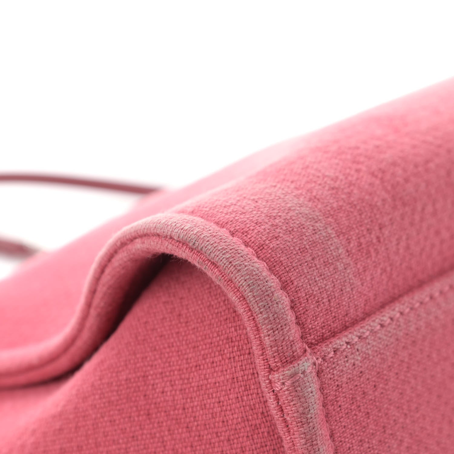 Chanel Canvas Small Deauville Tote Red 12 of 13