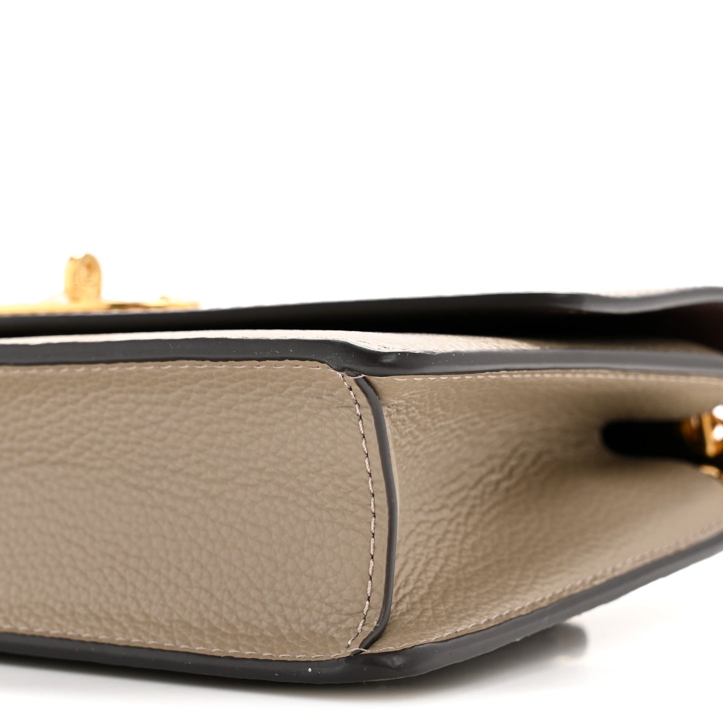 Small Classic Grain Calfskin Small Darley Clay