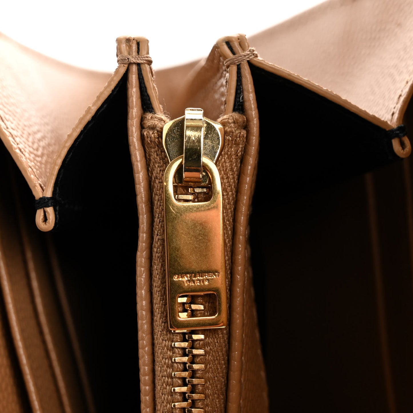 Grain De Poudre Matelasse Chevron Monogram Flap Wallet Cork