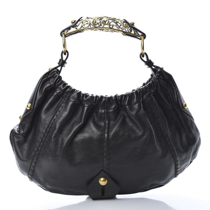 Saint Laurent Calfskin Vincennes Mombasa Hobo Black 3 of 12