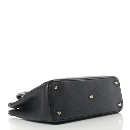 Christian Dior Bullcalf Medium Diorissimo Tote Black Rose Indien 4 of 5