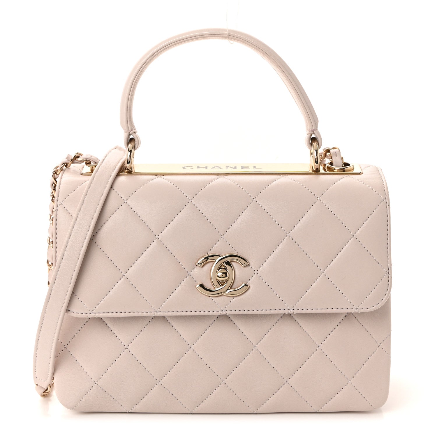 Chanel Lambskin Quilted Small Trendy CC Flap Dual Handle Bag Lilas Lilac 1 of 11