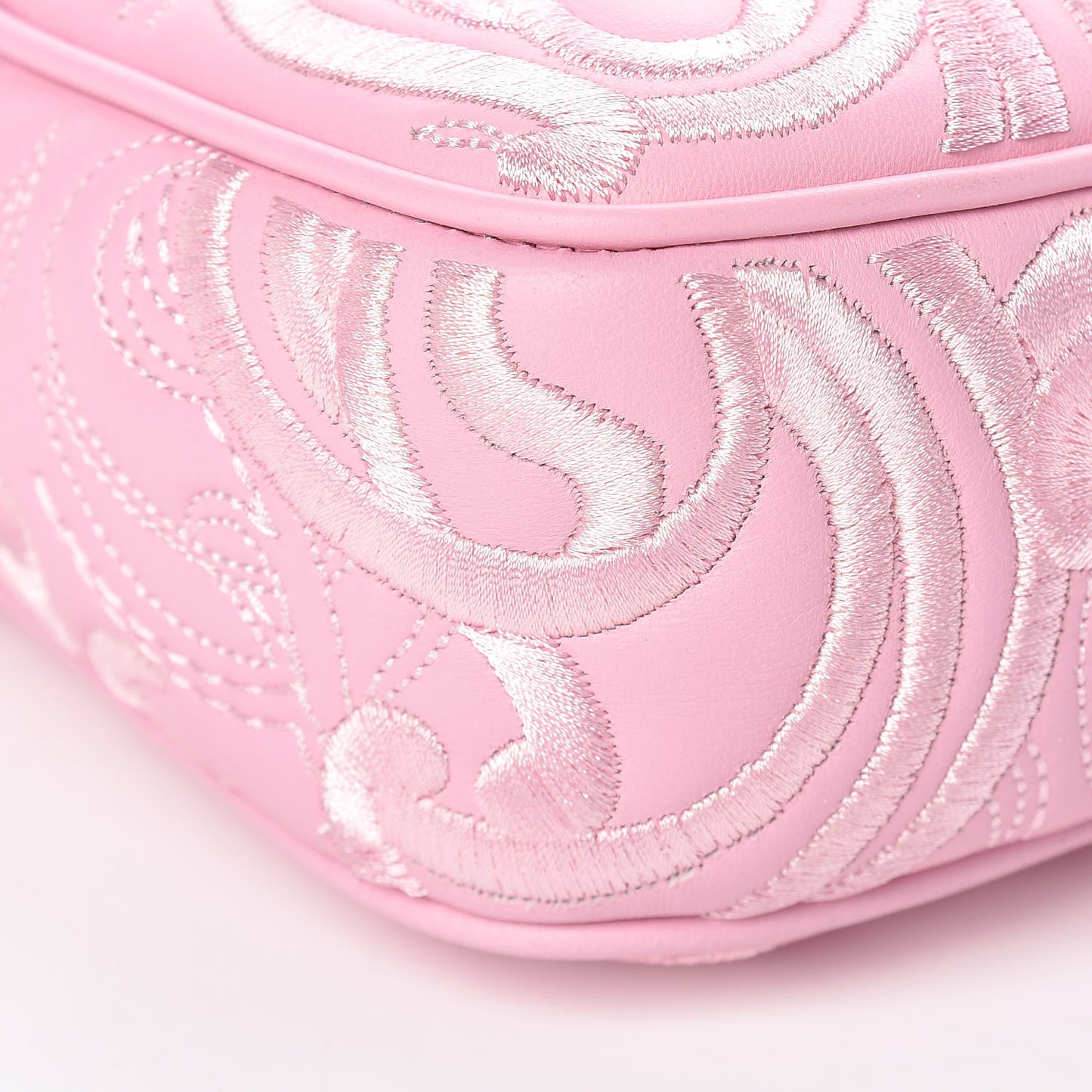 Nappa Barocco Quilted Camera Bag Rosa