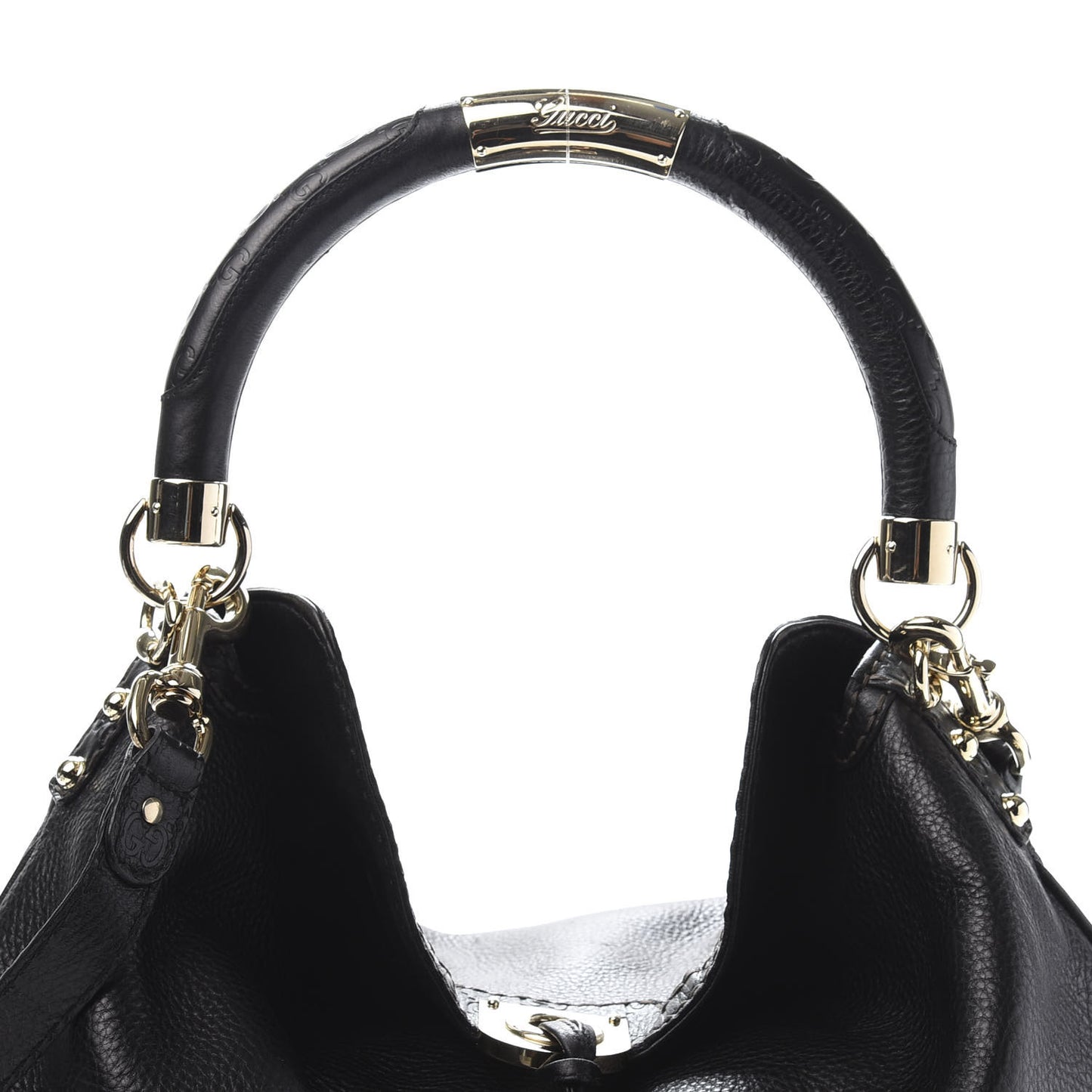Calfskin Large Indy Top Handle Hobo Black