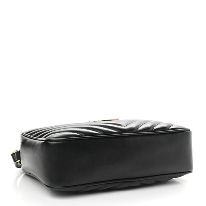Saint Laurent Calfskin Matelasse Monogram Lou Camera Bag Black 4 of 11