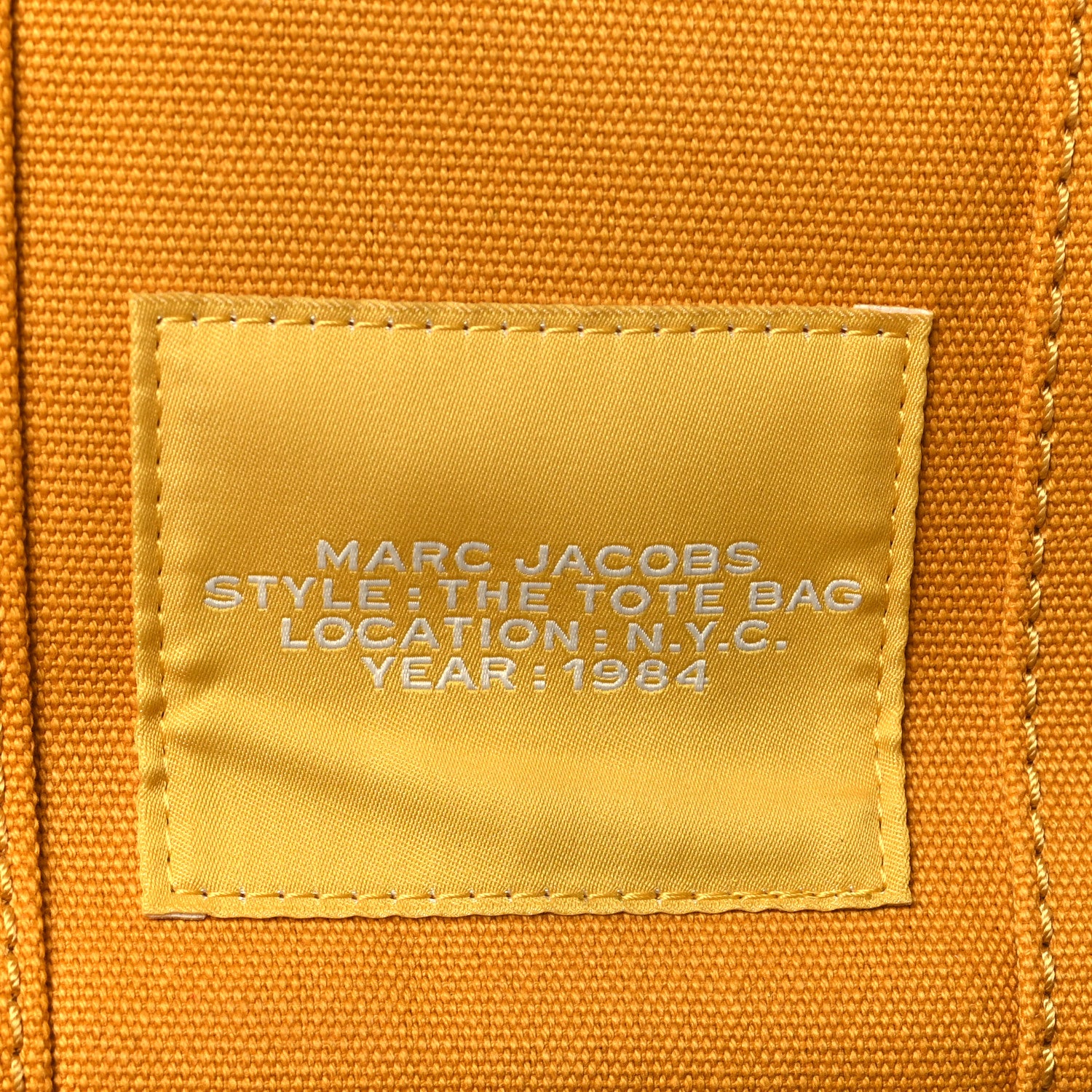 Marc Jacobs Cotton Canvas Mini The Tote Bag Sunflower 6 of 9