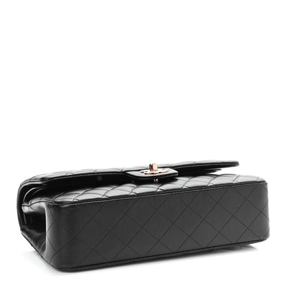Chanel Lambskin Quilted Medium Double Flap Black 4 of 14