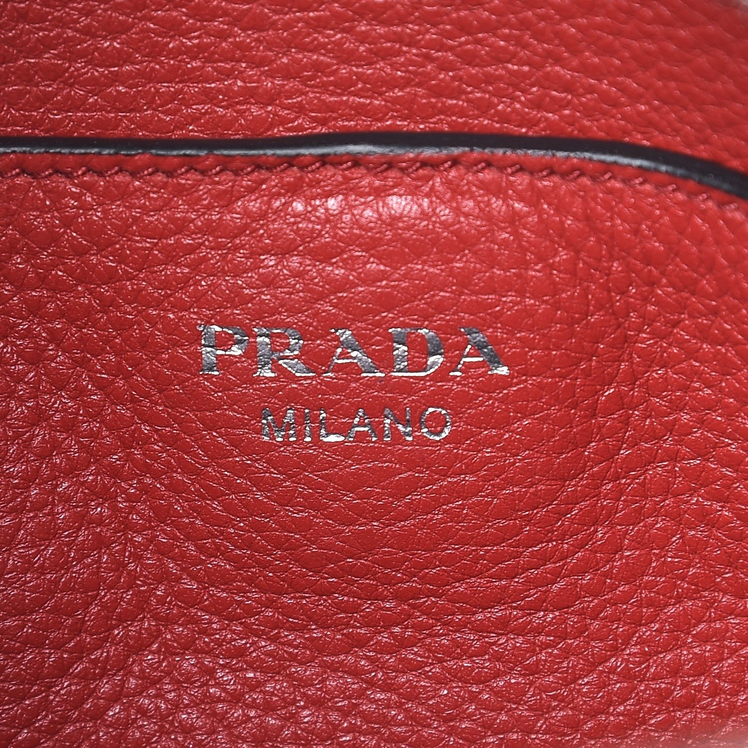 Prada Vitello Phenix Top Handle Bag Rosso 6 of 7