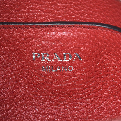 Prada Vitello Phenix Top Handle Bag Rosso 6 of 7