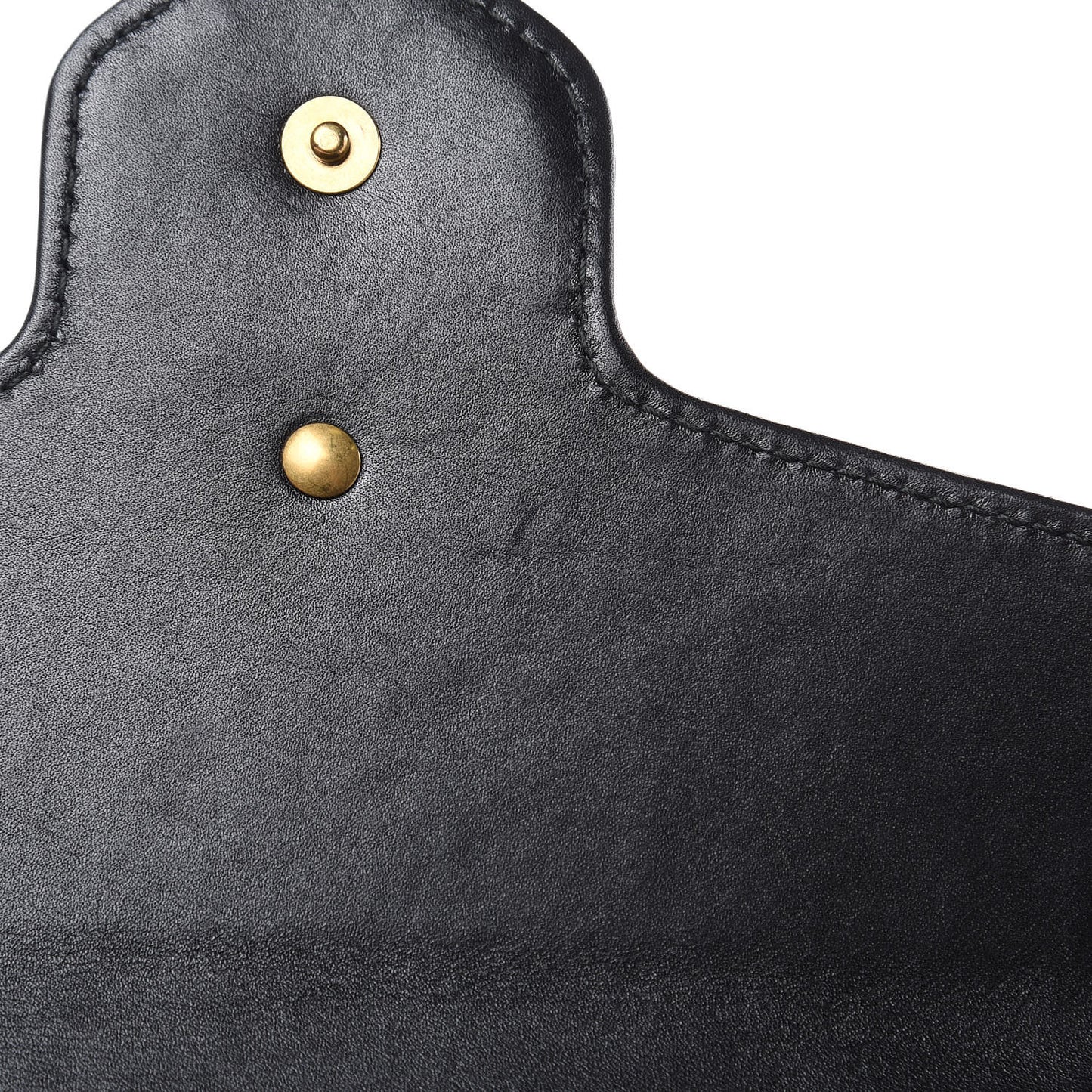 Calfskin Matelasse Mini Pearly GG Marmont Chain Wallet Black