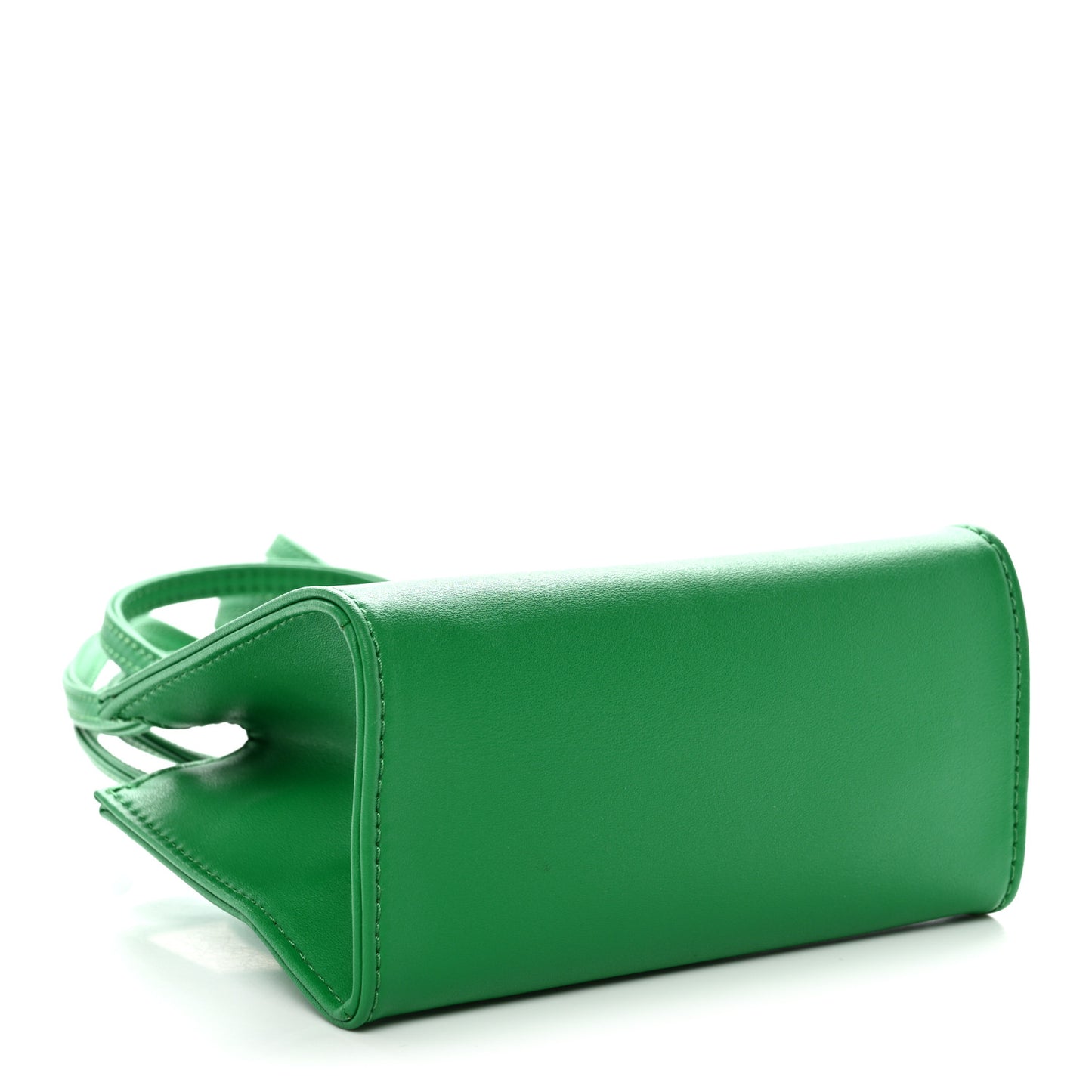 Vegan Leather Small Shopping Bag Greenscreen