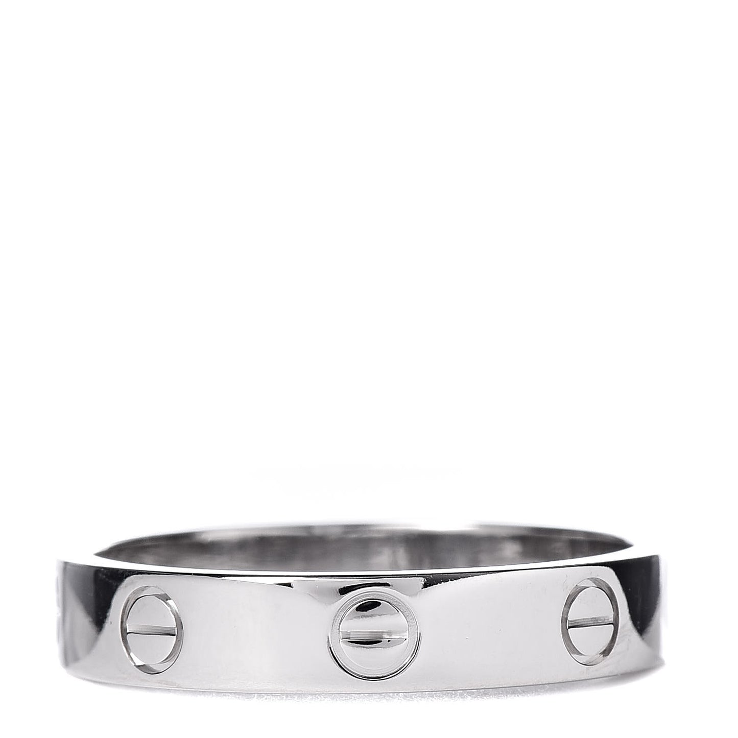 18K White Gold 3.5mm LOVE Wedding Band Ring 57 8