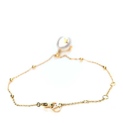 Christian Dior Fresh Water Pearl Metal Perles De Desir Charm Bracelet Gold 2 of 3