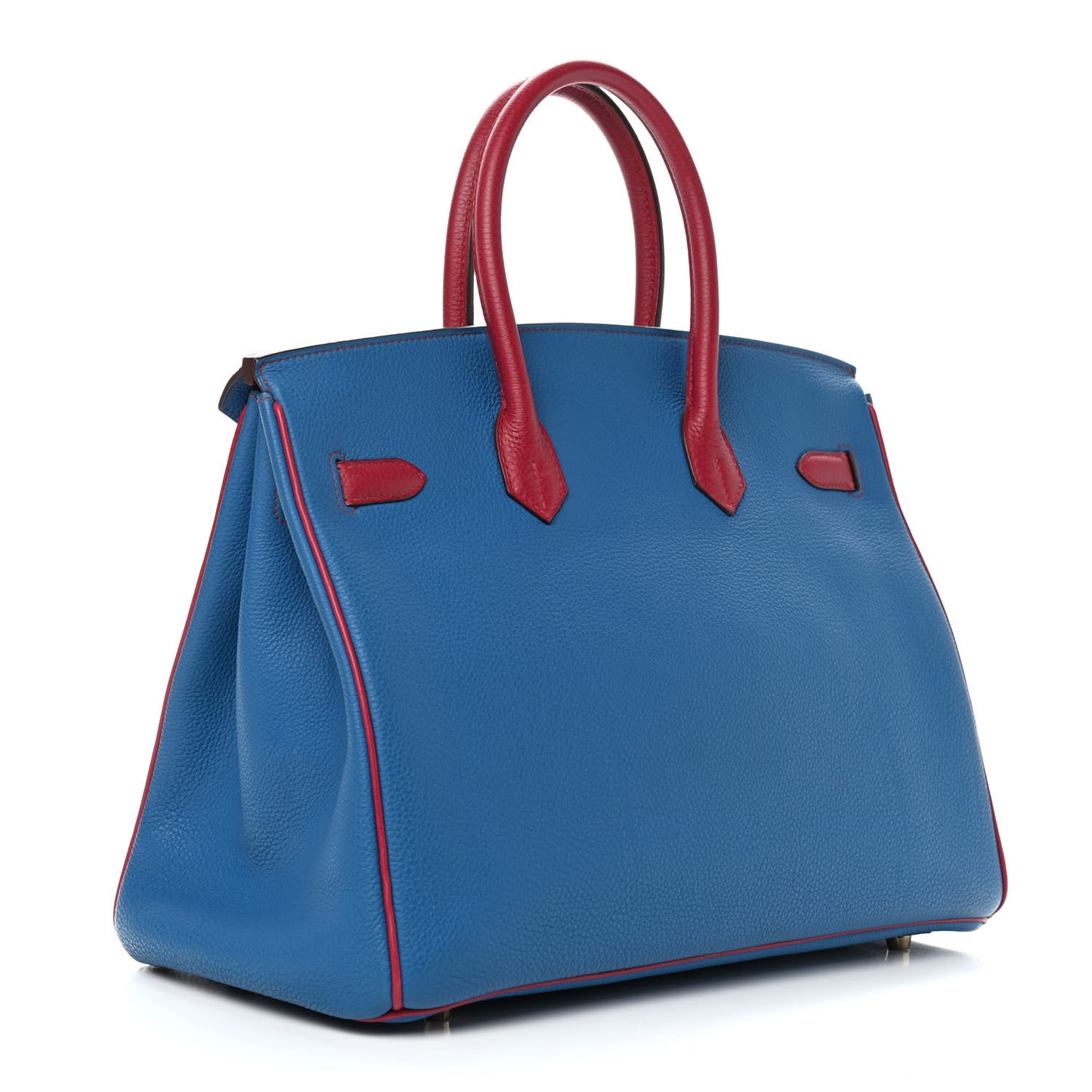 Togo Bi Color Horseshoe Birkin 35 Mykonos Rubis