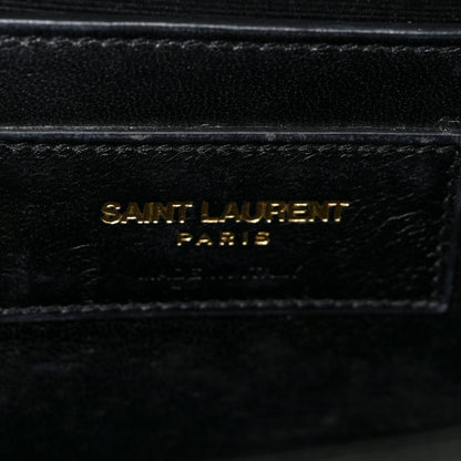 Saint Laurent Grain De Poudre Small Monogram Kate Satchel Black 6 of 18