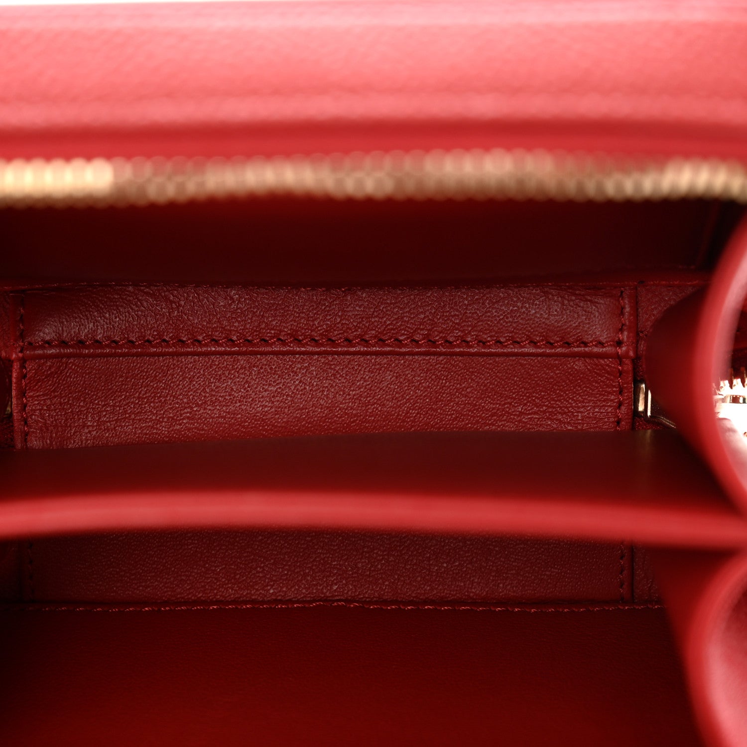 Chanel Caviar Quilted Small CC Filigree Vanity Case Red 5 of 15