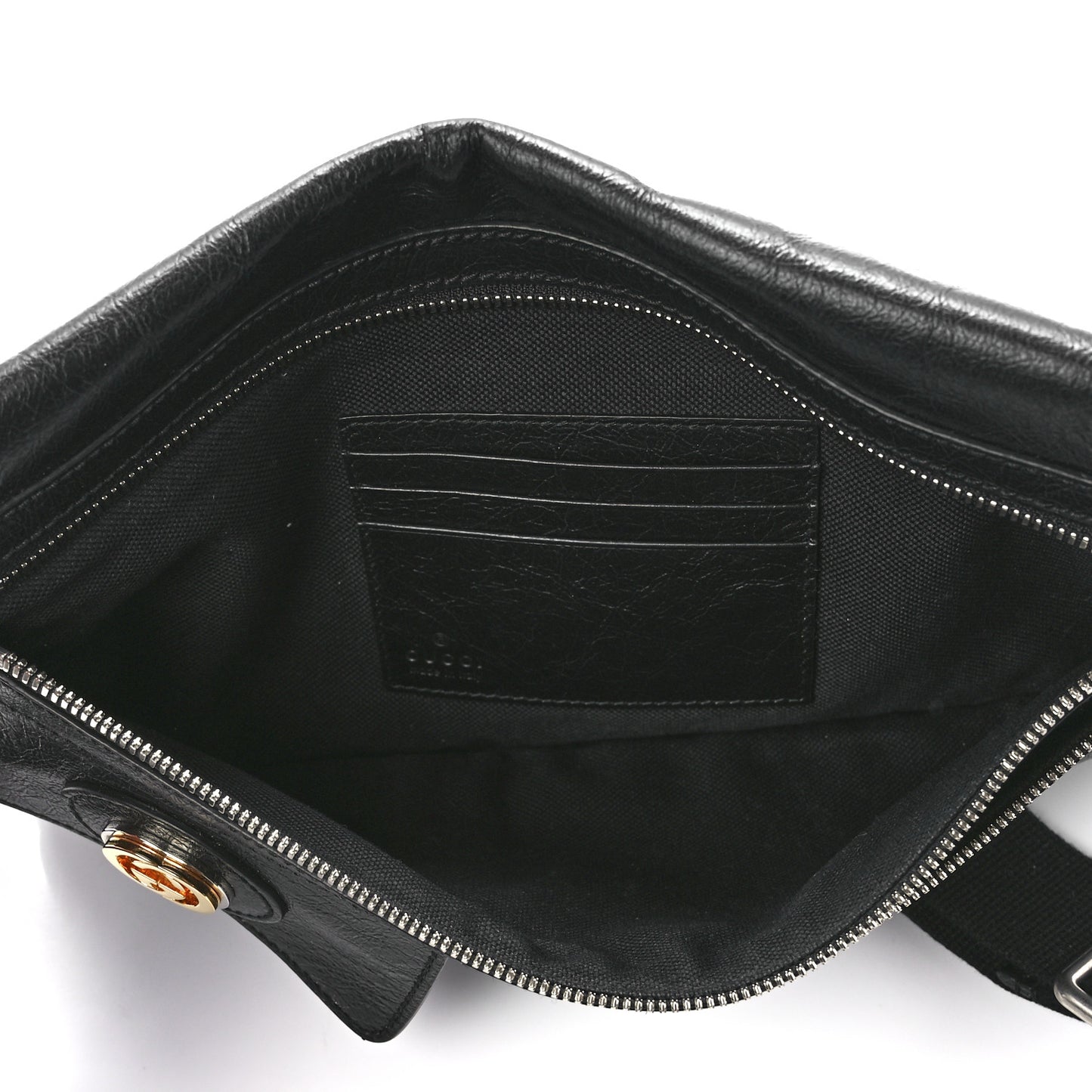 Fluffy Calfskin Morpheus Messenger Bag Black