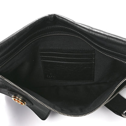 Gucci Fluffy Calfskin Morpheus Messenger Bag Black 6 of 12