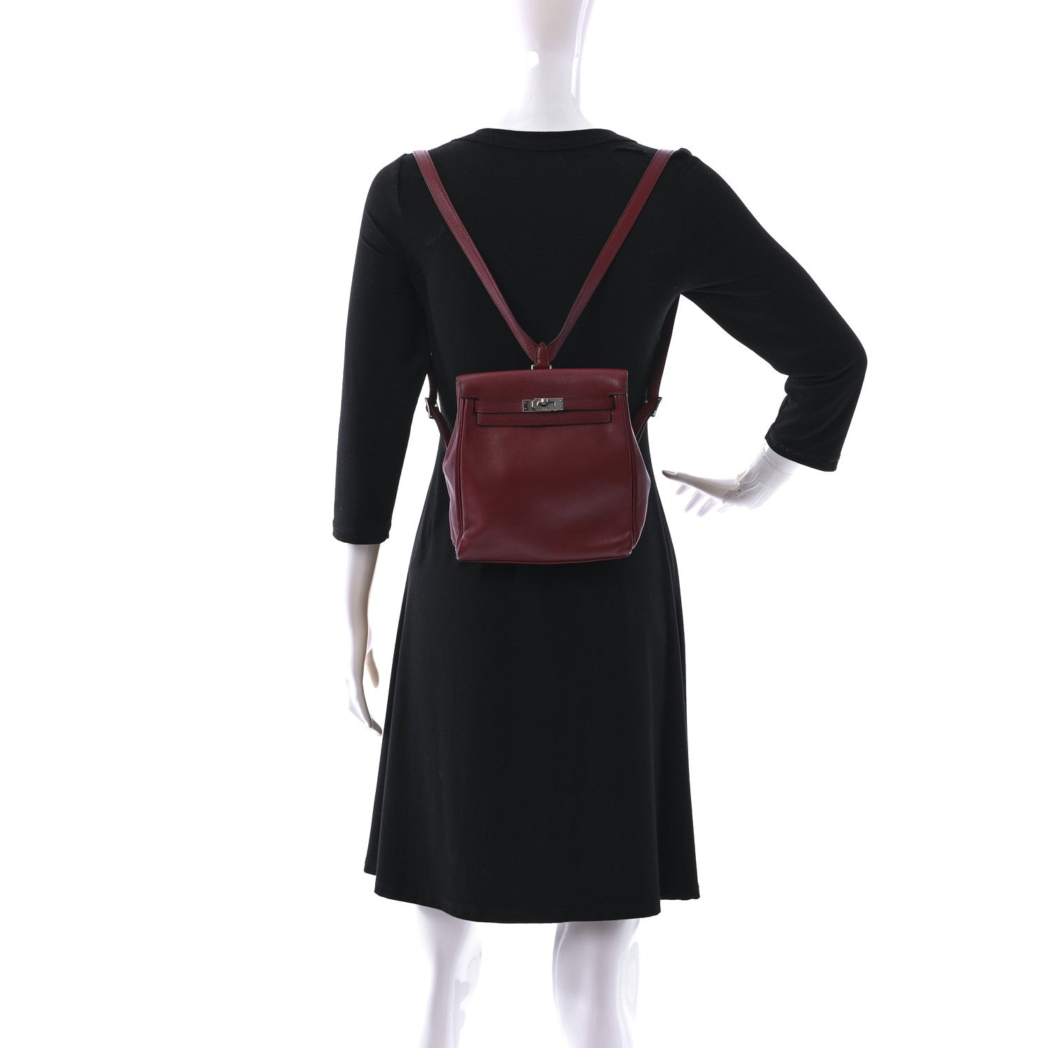 Hermes Gulliver Kelly Ado 20 PM Backpack Rouge H 2 of 10