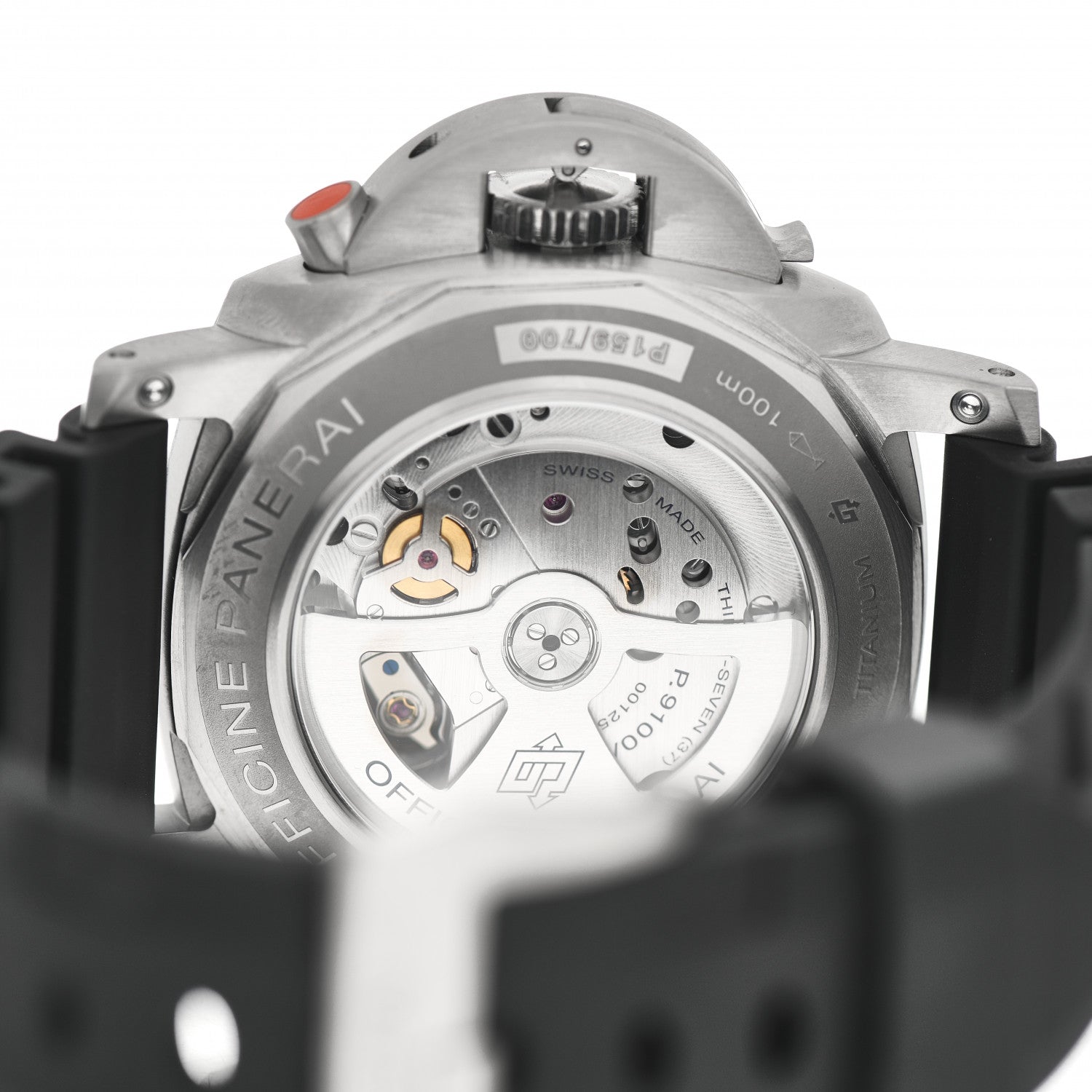 Panerai Titanium Rubber 47mm Luminor 1950 Flyback Automatic Watch Black PAM00526 4 of 5
