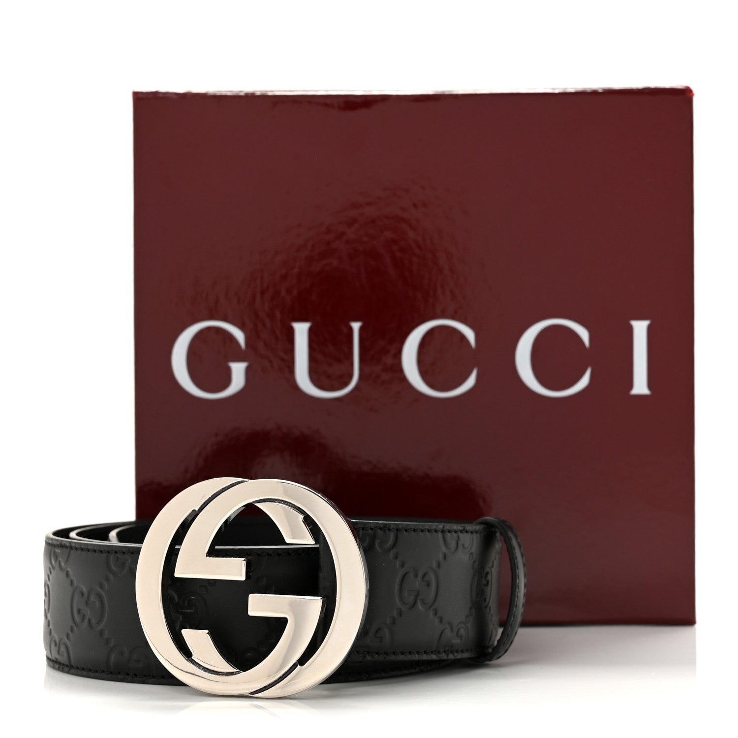 Gucci Guccissima Interlocking G 40mm Belt 100 40 Black 6 of 6